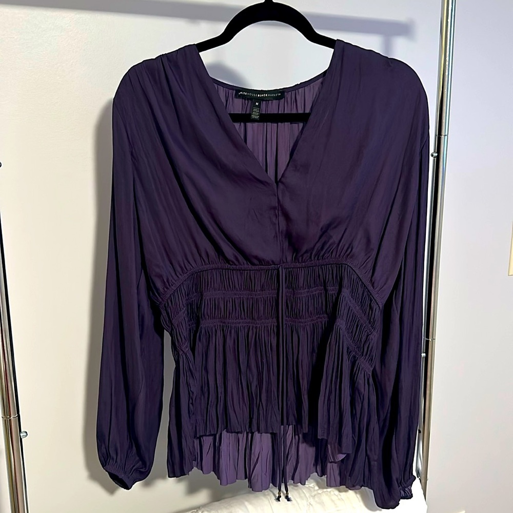 White House Black Market - Purple Blouse- Size M